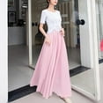 thumbnail image 2 of Vedolay Maxi Skirt for Women Floral Print High Waist Ruffle Asymmetrical Hem Long Skirt,PK1 M, 2 of 5