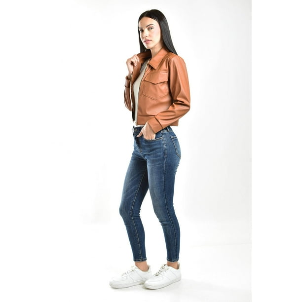 Jacket Chamarra Chedron Chamarra Corta De Vinipiel Roman