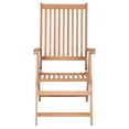thumbnail image 4 of vidaXL Outdoor Recliner Chairs Patio Reclining Lounge Chair Solid Wood Teak, 4 of 6