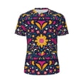 thumbnail image 5 of Wukai Cinco De Mayo Floral Print Men's Short-Sleeved Mesh T-Shirt,Quick-Dry Short Sleeve Workout T-Shirt-Medium, 5 of 8