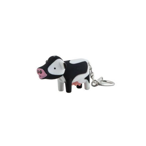 Kikkerland Design COW KEY keyring SAFETY LED light finder FLASHLIGHT