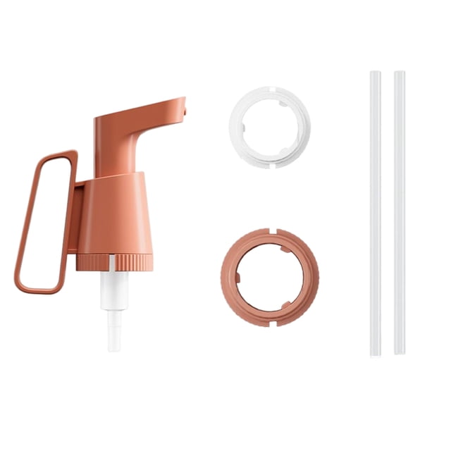 Inteprter Exprimidor de ostras con bomba de aceite de Ketchup, extrusor reutilizable, utensilio de cocina Universal, barra de comedor, accesorios Cocina y Comedor Rojo