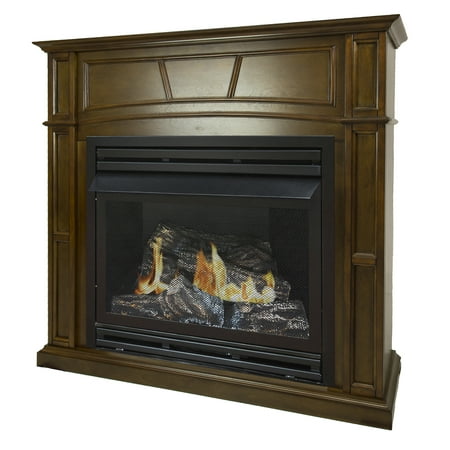 Pleasant Hearth 46 in. Natural Gas Full Size Heritage Vent Free Fireplace System 32,000