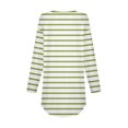 thumbnail image 4 of yillto Long Sleeve Shirt for Women Plus Size Round Neck Striped Tunic Tops Fall Trendy Casual Blouses, 4 of 5