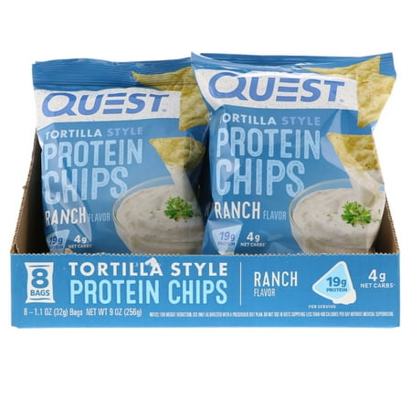 Quest Nutrition Protein Chips, Ranch, 19g Protein, 8