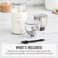 thumbnail image 6 of Martha Stewart 2-in-1 Electric Coffee & Spice Grinder, 2.5oz, Linen Cream, 6 of 16