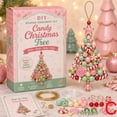 thumbnail image 2 of DIY Christmas Tree Beaded Ornament Kit, Beginner Friendly Holiday Craft Set with Assorted Beads, Wire, Charms & Instructions, Handmade Hanging Christmas Decor, 1 Kit, 2 of 6