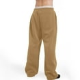 thumbnail image 5 of Baggy Sweatpants Men - Men's Tall Cotton Sweatpants, Long Yoga Pants, Athletic Lounge Pants with Pockets Earthy Yellow 2XL, 5 of 5