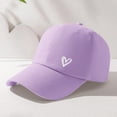 thumbnail image 4 of HuangHuanChen Baseball Cap for Women Heart Printed Baseball Cap Adjustable Hat Unisex Cotton Visor Sun Hat StreetwearLight Violet, 4 of 5