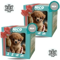 Three Tigers Brand Robot Dog, Robot Puppy That Acts Like a Real Dog, My Realistic Nico Robots Puppy (2Pack Teddy Brown)