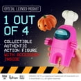 thumbnail image 4 of Figura de acción P.M.I. Among Us Pink Crewmate de 11,4 cm con accesorios, 4 of 9