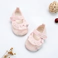 thumbnail image 3 of hirigin Baby Girl Shoes, Snowflake Print Anti-Slip Home Casual Kids Slippers Princess Pink Shoes, 3 of 6