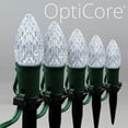 thumbnail image 6 of Wintergreen Lighting C7 Cool White OptiCore Faceted LED Pathway Light Kit, 25 Lights, 12" Spacing, Green Wire, 25 ft, 6 of 8
