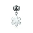 thumbnail image 2 of Bling Jewelry Womens Christmas Charm Bead Snowflake Crystal Dangle for Bracelets, 2 of 4
