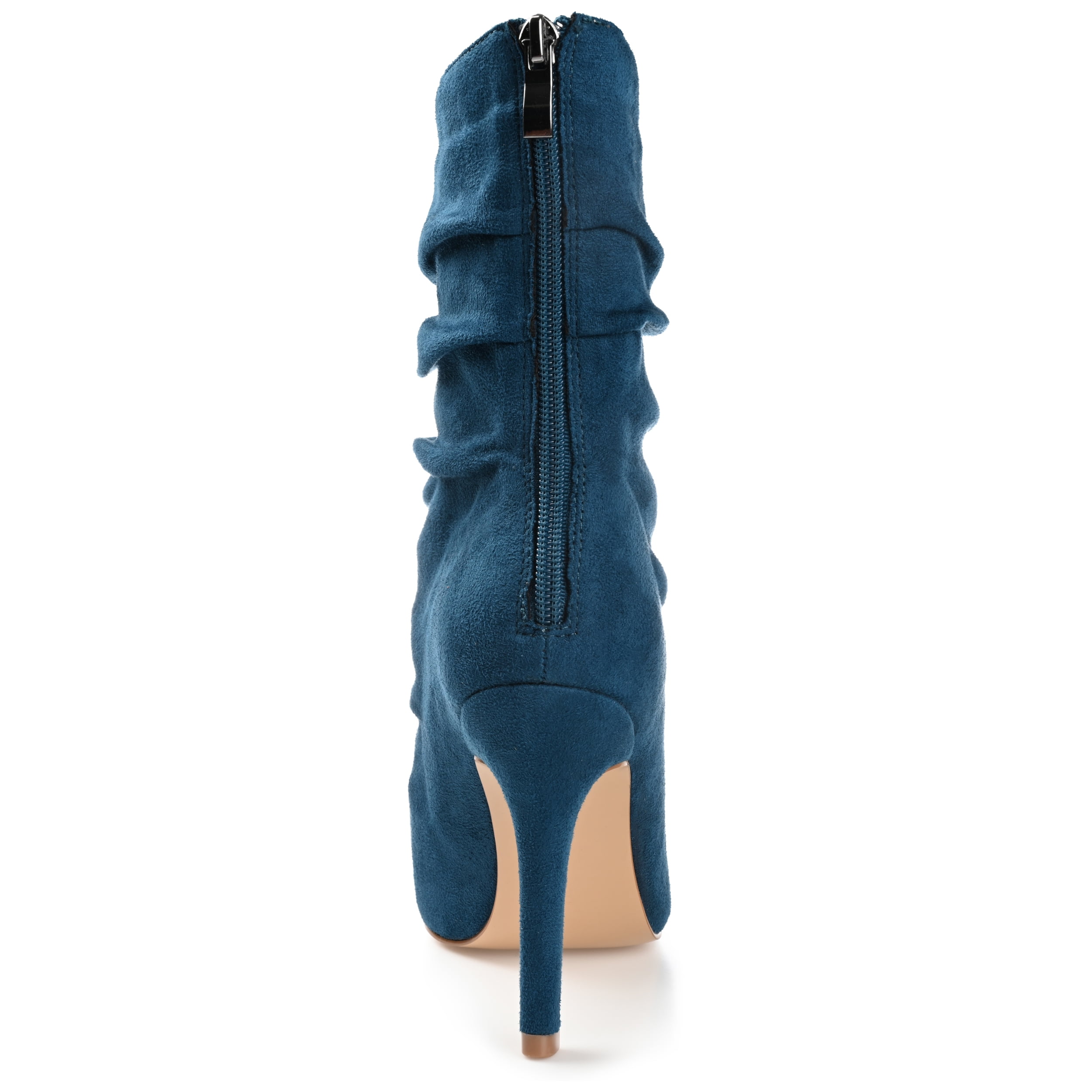 Journee Womens Markie Back Heel Zip Stiletto Booties, Widths Available