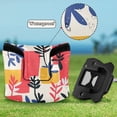 thumbnail image 6 of Haosy Colorful Plants and Squares Golf Mallet Putter Cover Strong Magnetic Leather Golf Club Headcover Closure, 6 of 7