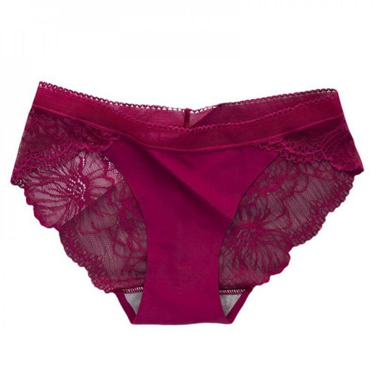 Promotion!Women's Lace Underwear Breathable Cotton Underwear Triangle Panty  Cotton Lace Briefs Panties 