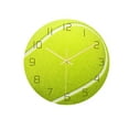 thumbnail image 2 of Acrylic Round Wall Clock 12'' Silent Clocks Home Bedroom Living Room Decor Tennis, 2 of 8