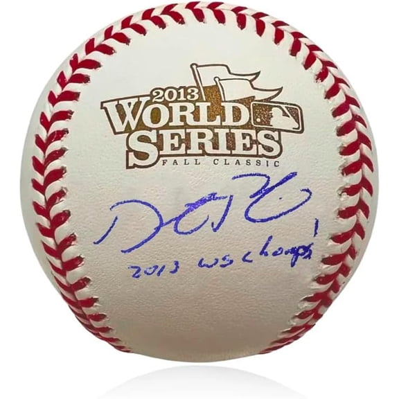 Dustin Pedroia Boston Red Sox Autographed 2013 World Series Baseball Inscribed World Series Champs