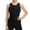 Black, variant on Women's Short Sleeved Top, Sleeveless Yoga Cover, Sports T-Shirt, Short Casual Fitness Design