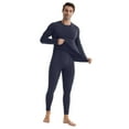 thumbnail image 2 of Zimjoy Thermal Underwear for Men Thermals Long Johns Fleece Base Layer Skiing Thermals Bottom Top Sets for Cold Weather, Dark Gray L, 2 of 5