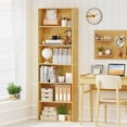 thumbnail image 2 of Costway 6-Tier Bookshelf with Open Shelves, Anti-Tipping Kits for Living Room Bedroom Study Beige, 2 of 10