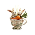 thumbnail image 2 of AURIGATE Easter Teacup Bunny Hanging Ornaments, Cute Rabbit in Teacup Decorative Accents, Spring Easter Tree Decorations for Home, Party, Window & Easter Gifts, 2 of 6