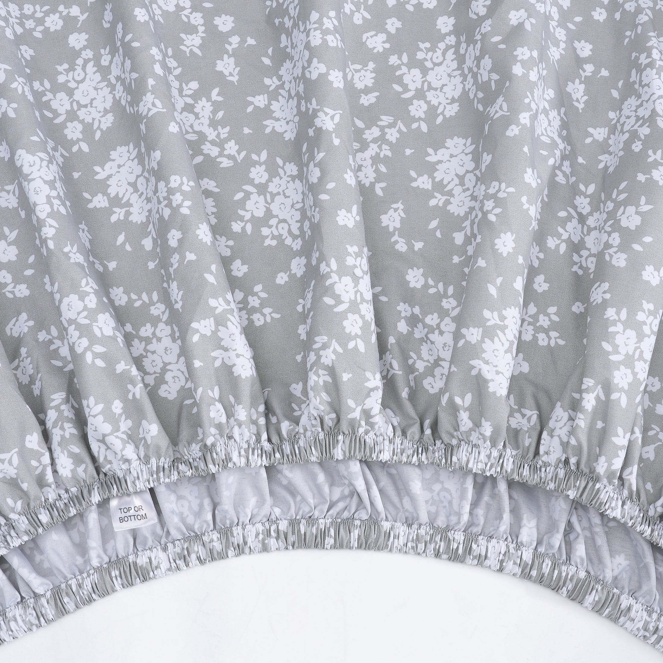 Mainstays Super Soft Brushed Microfiber Bed Sheet Set, Gray Floral, Twin-XL, 3 Piece