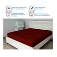 thumbnail image 7 of DNG Creations 5 Piece Zipper Sheet Set - Include (1 Elastic Fitted Sheet , 1 Base Sheet has Zipper, 1 Flat Sheet And 2 Pillowcase) 8 Inch Deep Pocket ( Solid Burgundy - Twin XL ), 7 of 7