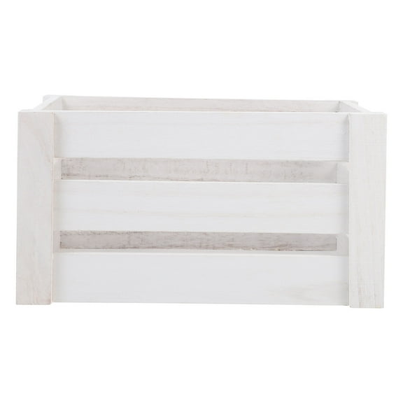 HIAKDOFT 1Pack Small Storage Boxes Wooden Crate For Home Use 29.70X19.70X16.00Cm