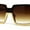 Tortoise Brown, variant on Womens Bottom Half Rim Trim Shield Mod Rectangle Fashion Sunglasses Black Smoke