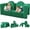 Green, variant on ICEELF 10-Piece Kids Play Couch, 10-in-1 Modular Kids Sofa for Playing, Creative Building, Sleeping, Playroom, Bedroom, Glowing Unicorn Pink