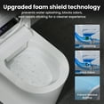 thumbnail image 3 of ADA Comfort Height Smart Bidet Toilet with Auto Open/Flush, Auto Temp Adjust/Foam Shield, 1.06 GPF, Remote Control, 3 of 6
