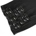 thumbnail image 2 of Vadktai Clip in Hair Extensions Real Human Hair Clip, Human Hair Clip in Extensions Black Women Invisible Natural Straight Seamless Clip on Hair Extensions, 2 of 3