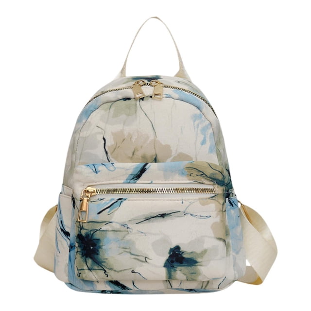 Mini mochila para mujer, mochila pequeña, bolso de almacenamiento de moda, bolso de mano, mochila para viajes en la calle, trabajo, oficina, mochilero Verde claro