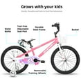 thumbnail image 5 of JOYSTAR Pluto Kids Bike with Training Wheels for 20 inch Bike, Pink, 5 of 9