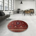 thumbnail image 4 of Ahgly Company Machine Washable Indoor Rectangle Traditional Chestnut Brown Area Rugs, 4' x 6', 4 of 7