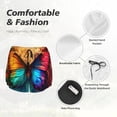 thumbnail image 4 of Rateoe Vibrant Rainbow Butterfly A Printed 2 in 1 Women's Workout Shorts for Athletic Gym Running Shorts with Phone Pockets-XX-Large, 4 of 7