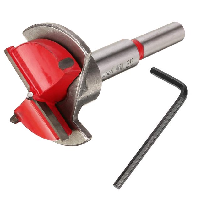 Bisagra de broca de 35mm, broca de sierra de agujero de perforación, herramientas perforadoras de carpintería de carburo de tungsteno, aberturas suaves, rebabas pequeñas