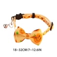 thumbnail image 2 of Halloween Cat Collar Breakaway with Cute Bow Tie and Bell for Kitty Adjustable Safety(7-12.9Inch,B), 2 of 2