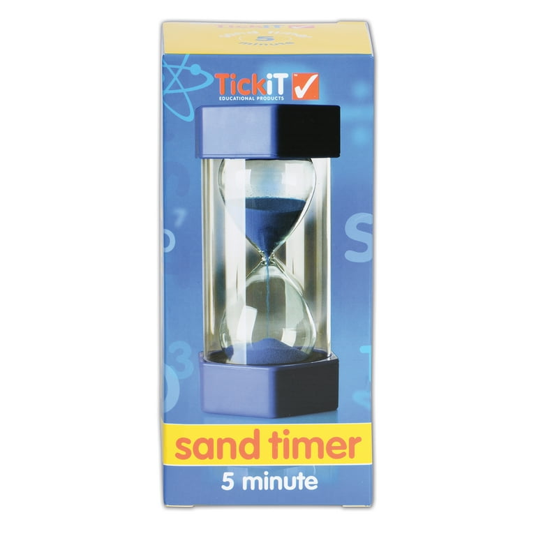 TickiT 92117 Timer A Sabbia ColourBright – 5 Minuti, Blu, Con Barriera Infrangibile Per Bambini - copertina