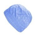 thumbnail image 6 of Unique Bargains 1 Pc Breathable Cube Pattern Swimming Cap Sky Blue, 6 of 6
