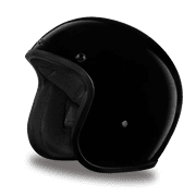 Daytona Helmets Cruiser D.O.T. Approved Open Face Three Quarter Shell Motorcycle Helmet With Visor