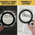 thumbnail image 3 of Handheld Magnifying Glass with Light, Large Illuminated Magnifier with 18 LED Cold & Warm Light, 3 Light Modes for Seniors Reading, Coins & Jewelry, 3 of 8