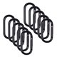 thumbnail image 2 of 10pcs Clip de Mosquetón Ligero Llavero Pequeño de Resorte de en D de Negro Sunnimix Gancho de mosquetón con mosquetón, 2 of 8
