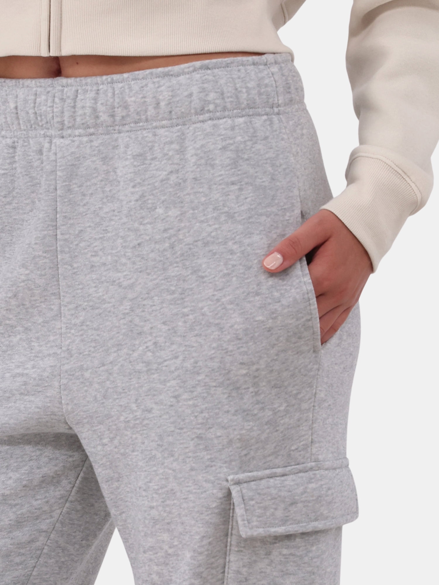 No Boundaries Young Adult Cargo Fleece Jogger, Sizes XXS-XXL