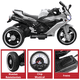 thumbnail image 4 of Moto Eléctrica Deportiva para Niños 3 Ruedas Bluetooth Dos Baterias 6V a partir de 3 Años - Gris, 4 of 8
