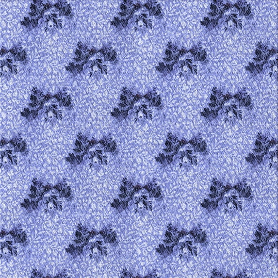Ahgly Company Machine Washable Indoor Square Transitional Jeans Blue Area Rugs, 4' Square