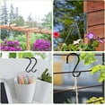 thumbnail image 5 of 6 Inch Heavy Duty S Hooks, Large S Hooks Vinyl Coated Hooks for Hanging Plants, Sturdy 6 Pack Black Rubber Coated S Hooks Non Slip Metal S Hanger for Hanging Closet,Garden,Bird Feeders,Tools, 5 of 5