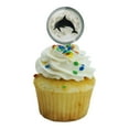 thumbnail image 5 of Dolphin Jumping Moon Ocean Night Silhouette Cupcake Picks Toppers Decoration Set of 6, 5 of 7